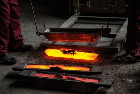 Moulds to make copper ingots