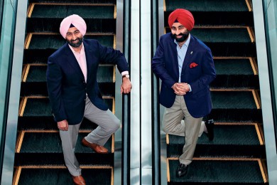 Fortis Healthcare executive chairman Malvinder Mohan Singh [left] and younger brother, and executive vice chairman, Shivinder Mohan Singh want to be a step ahead in emerging economies' hospital business.
